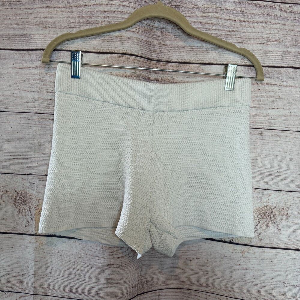 Forever 21 Knit White Shorts Medium Stretchy